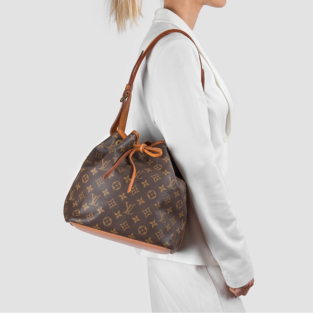 Louis Vuitton Monogram Petit Noe Shoulder Bucket Bag
